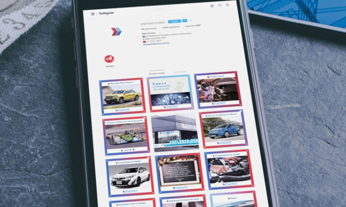 Instagram da Paint Service - Rede Social